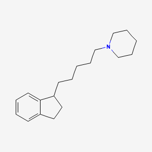 1-[5-(2,3-Dihydro-1H-inden-1-YL)pentyl]piperidine