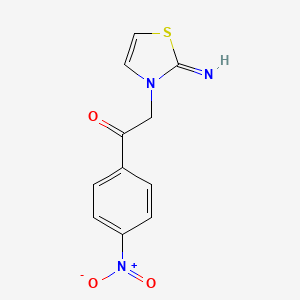 2-(2-Imino-1,3-thiazol-3(2H)-yl)-1-(4-nitrophenyl)ethan-1-one