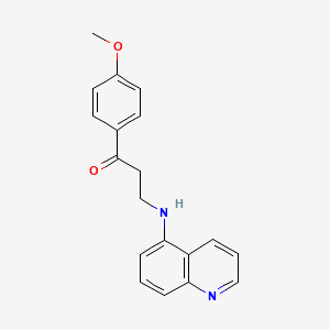 1-(4-Methoxyphenyl)-3-[(quinolin-5-yl)amino]propan-1-one