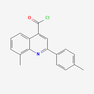 molecular formula C18H14ClNO B1452752 8-Methyl-2-(4-methylphenyl)quinoline-4-carbonyl chloride CAS No. 1160254-13-6