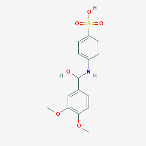 4-{[(3,4-Dimethoxyphenyl)(hydroxy)methyl]amino}benzene-1-sulfonic acid