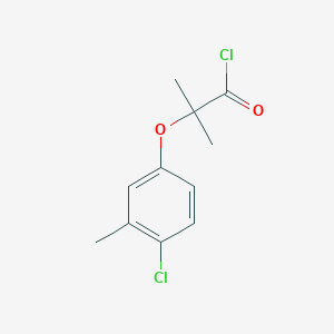 molecular formula C11H12Cl2O2 B1452754 2-(4-Chloro-3-methylphenoxy)-2-methylpropanoyl chloride CAS No. 1160257-92-0