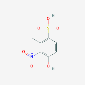 4-Hydroxy-2-methyl-3-nitrobenzene-1-sulfonic acid