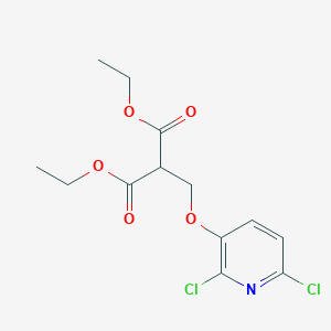 Diethyl {[(2,6-dichloropyridin-3-yl)oxy]methyl}propanedioate