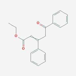 molecular formula C19H18O3 B14527628 Ethyl 5-oxo-3,5-diphenylpent-2-enoate CAS No. 62690-31-7