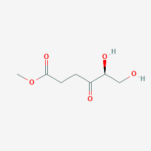 molecular formula C7H12O5 B14527636 methyl (5S)-5,6-dihydroxy-4-oxohexanoate CAS No. 62797-08-4