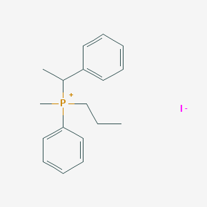 molecular formula C18H24IP B14527696 Methyl(phenyl)(1-phenylethyl)(propyl)phosphanium iodide CAS No. 62738-56-1