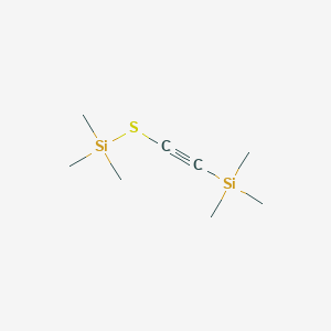 molecular formula C8H18SSi2 B14527703 Silane, trimethyl[[(trimethylsilyl)ethynyl]thio]- CAS No. 62785-86-8