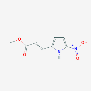 molecular formula C8H8N2O4 B14527705 Methyl 3-(5-nitro-1H-pyrrol-2-yl)prop-2-enoate CAS No. 62427-34-3