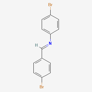 molecular formula C13H9Br2N B14527719 p-Bromobenzylidene-(4-bromophenyl)-amine CAS No. 62305-65-1