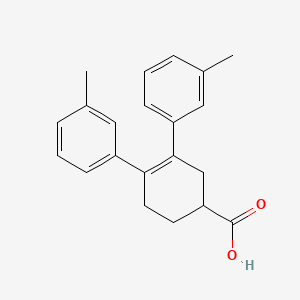 3,4-Bis(3-methylphenyl)cyclohex-3-ene-1-carboxylic acid