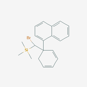 {Bromo[1-(naphthalen-1-yl)cyclohexa-2,4-dien-1-yl]methyl}(trimethyl)silane