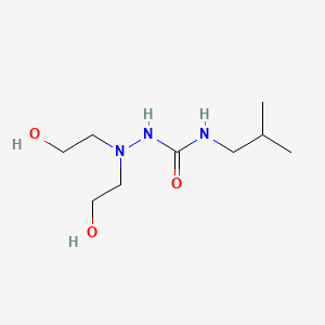 2,2-Bis(2-hydroxyethyl)-N-(2-methylpropyl)hydrazine-1-carboxamide