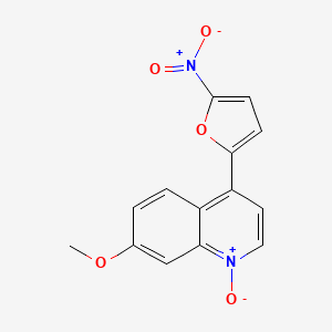 7-Methoxy-4-(5-nitrofuran-2-yl)-1-oxo-1lambda~5~-quinoline