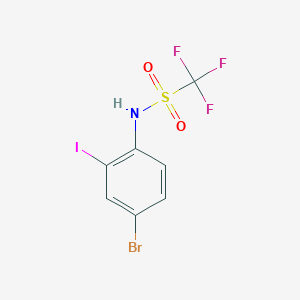 N-(4-Bromo-2-iodophenyl)-1,1,1-trifluoromethanesulfonamide