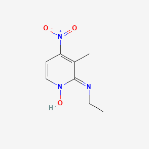 2-Pyridinamine, N-ethyl-3-methyl-4-nitro-, 1-oxide