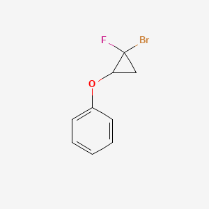 [(2-Bromo-2-fluorocyclopropyl)oxy]benzene