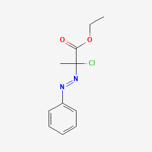 Ethyl 2-chloro-2-[(E)-phenyldiazenyl]propanoate