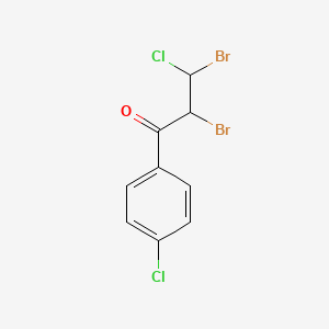 2,3-Dibromo-3-chloro-1-(4-chlorophenyl)propan-1-one