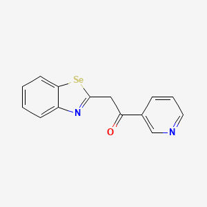 2-(1,3-Benzoselenazol-2-yl)-1-(pyridin-3-yl)ethan-1-one