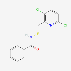 N-{[(3,6-Dichloropyridin-2-yl)methyl]sulfanyl}benzamide