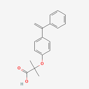 2-Methyl-2-[4-(1-phenylethenyl)phenoxy]propanoic acid