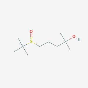 2-Pentanol, 5-[(1,1-dimethylethyl)sulfinyl]-2-methyl-