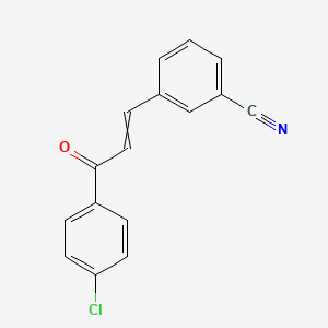 3-[3-(4-Chlorophenyl)-3-oxoprop-1-en-1-yl]benzonitrile