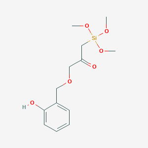 1-[(2-Hydroxyphenyl)methoxy]-3-(trimethoxysilyl)propan-2-one