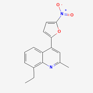 8-Ethyl-2-methyl-4-(5-nitrofuran-2-yl)quinoline