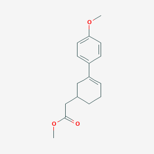 Methyl 2-[3-(4-methoxyphenyl)cyclohex-3-en-1-yl]acetate