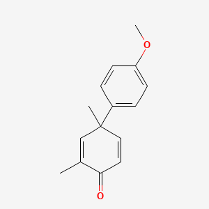 2,5-Cyclohexadien-1-one, 4-(4-methoxyphenyl)-2,4-dimethyl-