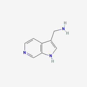 molecular formula C8H9N3 B1452799 (1H-pyrrolo[2,3-c]pyridin-3-yl)methanamine CAS No. 25957-71-5