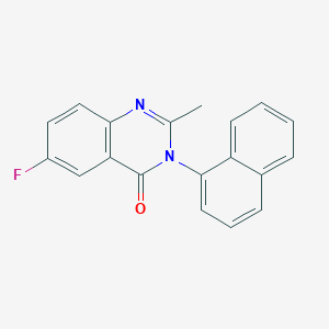 6-Fluoro-2-methyl-3-(naphthalen-1-yl)quinazolin-4(3H)-one