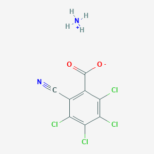 molecular formula C8H4Cl4N2O2 B1452804 3,4,5,6-Tetrachloro-2-cyanobenzoic acid ammonium salt CAS No. 34643-39-5