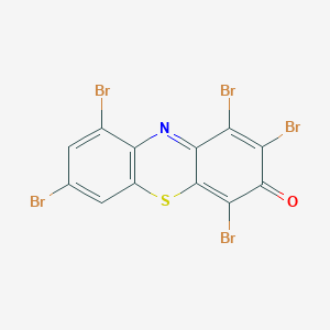 1,2,4,7,9-Pentabromo-3H-phenothiazin-3-one