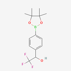 2,2,2-Trifluoro-1-(4-(4,4,5,5-tetramethyl-1,3,2-dioxaborolan-2-yl)phenyl)ethanol