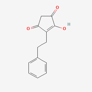 4-Hydroxy-5-(2-phenylethyl)cyclopent-4-ene-1,3-dione