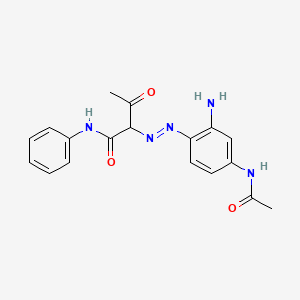 2-[(E)-(4-Acetamido-2-aminophenyl)diazenyl]-3-oxo-N-phenylbutanamide