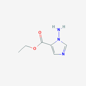 molecular formula C6H9N3O2 B1452810 ethyl 1-amino-1H-imidazole-5-carboxylate CAS No. 1179361-84-2
