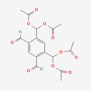 1,3-Benzenedicarboxaldehyde, 4,6-bis[bis(acetyloxy)methyl]-