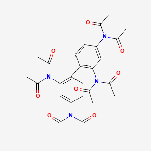 N,N',N'',N'''-([1,1'-Biphenyl]-2,2',4,4'-tetrayl)tetrakis(N-acetylacetamide)