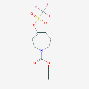 tert-butyl 5-(trifluoromethylsulfonyloxy)-2,3,4,7-tetrahydro-1H-azepine-1-carboxylate