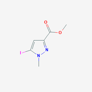 molecular formula C6H7IN2O2 B1452816 Methyl-5-iod-1-methyl-1H-pyrazol-3-carboxylat CAS No. 1193244-87-9