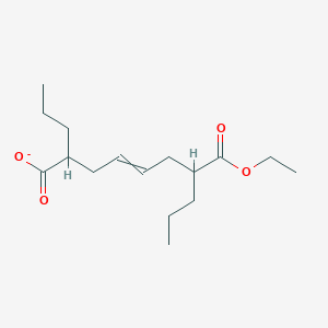 7-(Ethoxycarbonyl)-2-propyldec-4-enoate