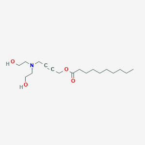 4-[Bis(2-hydroxyethyl)amino]but-2-YN-1-YL decanoate