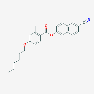 (6-cyanonaphthalen-2-yl) 4-hexoxy-2-methylbenzoate