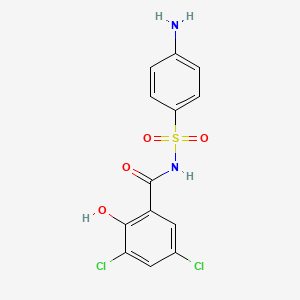 N-(4-Aminobenzene-1-sulfonyl)-3,5-dichloro-2-hydroxybenzamide