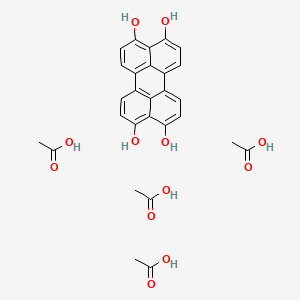 Acetic acid;perylene-3,4,9,10-tetrol