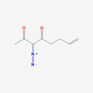 3-Diazonio-2-oxoocta-3,7-dien-4-olate